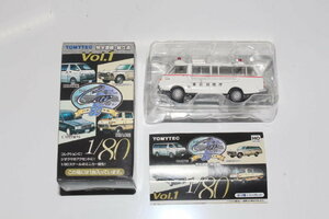 1/80 ザ・カーコレクション 80 ハチマル vol.1 第1弾【 002/ トヨタ ハイエース（救急車/東京消防庁）』トミーテック カーコレ HOスケール