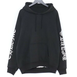 CHROME HEARTS ホースシュー FUCK YOU プルオーバーパーカー M ブラック クロムハーツ スウェット ラグラン Horseshoe Hoodie フーディー