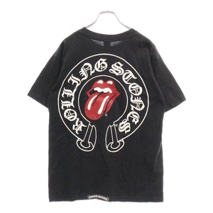 CHROME HEARTS クロムハーツ × ROLLING STONES SS PKT TEE BLACK ローリングストーンズ 半袖Tシャツ カットソー ブラック