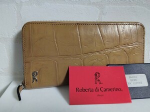 Roberta di Camerino ロベルタディカメリーノ☆ブラウン　長財布☆Y1913