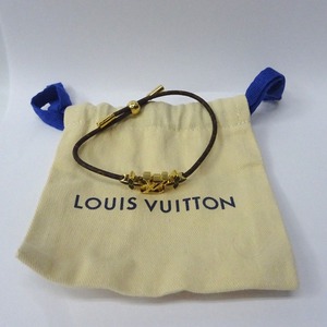 Ft1211241 ルイ・ヴィトン ブレスレット ブレスレット・LV クルー モノグラム M1019 ブラウン×ゴールド レディース LOUIS VUITTON 中古