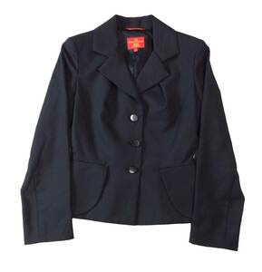 Vivienne Westwood Red Label ヴィヴィアンウエストウッド レッドレーベル デザインジャケット ブラック オーブボタン レディース 2 (ma)