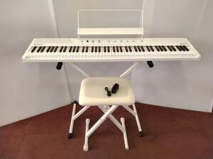 あ//しH1748 【埼玉県川口市発】 ALESIS RECITAL 電子ピアノ　88鍵盤　white 初心者向け 動作品 直接引き取り大歓迎