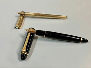 SAILOR セーラー 万年筆 FOUNDED1911 ペン先21K/875刻印 / MONTBLANC モンブラン 万年筆 ペン先 585刻印 ブランド万年筆 2点 まとめ 現状品