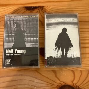 ニール・ヤング　NEIL YOUNG AFTER THE GOLDRUSH,HARVEST MOON カセット　カナダ版