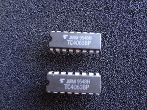 Toshiba製　TC4063BP (4-BIT MAGNITUDE COMPARATOR) 2個セット 