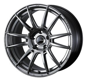 ウェッズスポーツ SA62R アルミホイール 1本 18X9.5J 5H 100 +45 プラチナシルバーブラック (PSB) / 18インチ WEDSSPORT SA62R