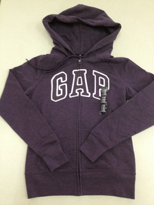 値下げ◆GAP◆新品◆XXS◆ロゴ・パーカー◆紫色◆ギャップ◆11-2