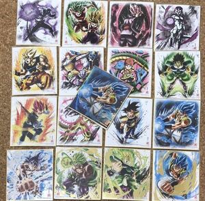 即決 新品 ドラゴンボール 色紙ART7 ミニ色紙　フルコンプ　　17種　メタリックレア　ゴジータ　孫悟飯　ベジータ　鳥山明　イラスト