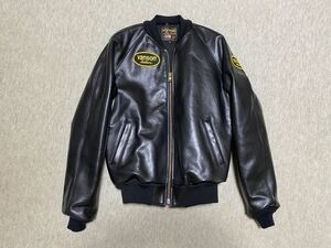 【極美品】バンソン　VANSON　TJ　黒　サイズ３8　　シングル ライダースジャケット　レザージャケット