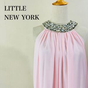 IK208 LITTLE NEW YORK リトルニューヨーク ビジューデザイン ドレスワンピース パーティードレス キャバドレス お呼ばれ 結婚式 二次会