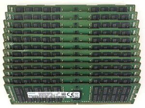 【16GB×12枚セット/ロット：1643】SAMSUNG PC4-2400T-RA1-11-DC0 PC4-19200T 計192G 2R×4 中古メモリー サーバー用 即納【送料無料】