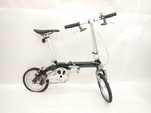 DAHON ダホン 折り畳み自転車 DOVE PLUS ダヴプラス 14インチ グリーン系 シングルスピード 配送/来店引取可 □ 6F35F-1