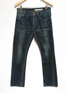 H9118gg DKNY JEANS(ダナキャランジーンズ) サイズ29（L位） デニムパンツ ブルー系 レディース ユーズド加工 ジーパン オンワード 綿100%