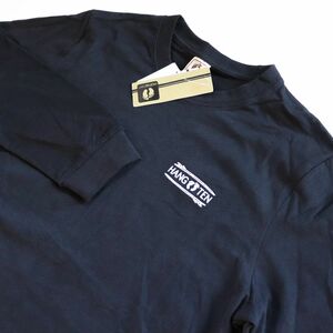 ●送料390円可能商品 ハンテン HANGTEN 新品 メンズ ワンポイントロゴ 長袖 Tシャツ ロンT 黒 Mサイズ [SO403-NE5-M]一 三 壱★QWER★