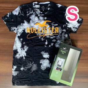 【新品】ホリスター HOLLISTER Tシャツ 黒x白x黄 メンズS