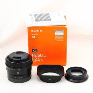 SONY ソニー 標準単焦点レンズ フルサイズ FE 50mm F2.5 G Gレンズ SEL50F25G #2410010