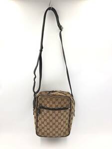 □GUCCI ショルダーバッグ GGキャンバス グッチ メンズ レディース 03136 200047 イタリア製 複数落札同梱OK B240508-7