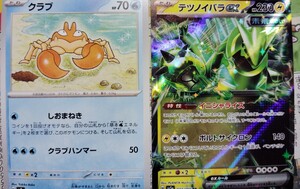 テツノイバラ ex RR ポケモン カード ゲーム スカーレット＆バイオレット クラブ　2枚セット