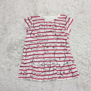 【送料無料】西松屋　半袖　トップス　Tシャツ　100㎝　猫　女の子　キッズ　子供服