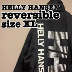 【HELLY HANSEN】リバーシブル　ダウンナイロンジャケット　サイズXL