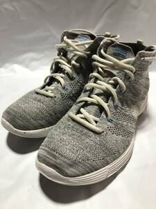 Nike Lunar Flyknit Chukka HTM Snow Pack Grey US10.5 599347 011 28.5cm