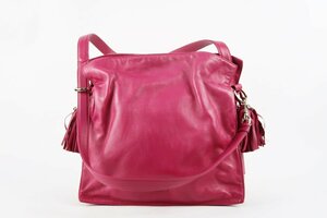 【美品】LOEWE ロエベ フラメンコ30 ショルダーバッグ パープル系 ブランド鞄【QE52】