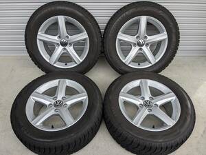 VW フォルクスワーゲン 純正アルミ ASPEN 6.5J (+33) PCD112 5穴 スタッドレス ヨコハマ IG60 215/60R16 2022年製 バランス調整済 シャラン