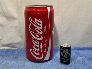 Coca-Colaコカコーラ ビッグ缶　物入れ　高さ29㎝　ノベルティ？　検　コレクション　広告　ノベルティ　ドリンク　コーラ