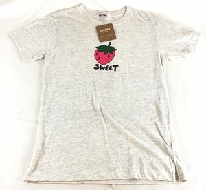 cantwo キャンツー イチゴSWEET 半袖Tシャツ 薄い霜降り柄のグレー系 Mぐらい 160-82-63-88 タグ付未使用品 NJ-20