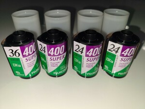 フイルム★FUJICOLOR★フジカラー★カメラフィルム★SUPRE400 24★SUPER400 36★4本セット★未使用