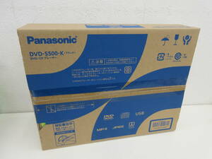 未開封　Panasonic　CD DVDプレーヤー　DVD-S500-K　ブラック　パナソニック