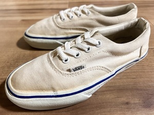 ビンテージ 、レア! VANSバンズ ERAエラ 1990年代USA製 ホワイト 22.5cm US4.5オリジナル スケートハイ オールドスクール オーセンティック