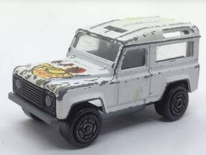 けB3★トミカサイズ ミニカー マジョレット ランドローバー サファリ SAFARI ホワイト 1/60 全長約66mm 難有 パーツ欠損有