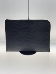 LOUIS VUITTON ポッシュ・ドキュマン_エピ_BLK レザー ブラック