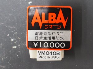 セイコー SEIKO アルバ ALBA オールド クォーツ 腕時計用 新品販売時 展示タグ 紙タグ 品番: VM040B cal: Y563