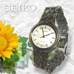 SEIKO エクセリーヌ 腕時計 ゴールド コンビ アナログ 3針 セイコー