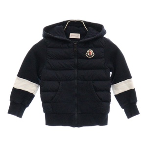 MONCLER モンクレール MAGLIA CARDIGAN C/CAPPUCCIO C-WCOM-21-1026 アーム切り替えダウンジャケット パーカー ネイビー