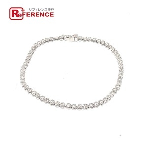 jewelry ジュエリー K18WG D1.10ct テニス 5.7ｇ ブレスレット シルバー レディース【中古】