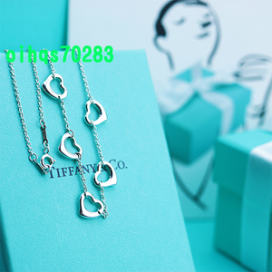 ♪即決♪新品　未使用 TIFFANY &Co. ティファニーファイブオープンハートネックレス