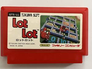 ジャンク TAKUMA SOFT GTS-LL LOT LOT ロットロット 任天堂ファミリーコンピュータ ファミコンカセット FC カセットのみ 動作未確認 現状品