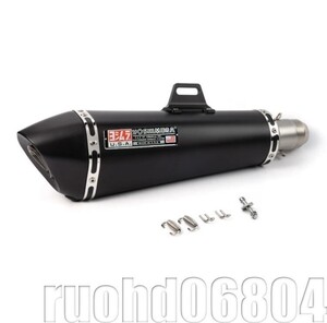 超得★【ステンレス製 オールブラック：全長470mm】【50.8mm】汎用サイレンサー スリップオン トリッカー CRF ジェベル