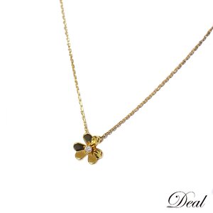 Van Cleef & Arpels ヴァンクリーフ＆アーペル ミニ フリヴォル 1Pダイヤ K18YG VCARPOJ100 レディース ネックレス