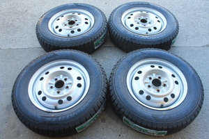 新品 トーヨー ウィンタートランパス TX 175/80R15 90Q 2023年製 中古 スチールホイール 5J-15 5H-114.3 4本 パジェロミニ