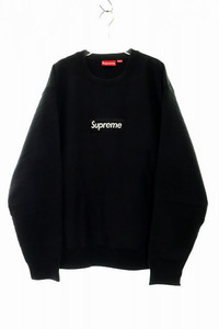 シュプリーム SUPREME 18AW Box Logo Crewneck XL Black ボックス ロゴ クルーネック トレーナー ブラック 黒 稀少サイズ ☆AA★240712