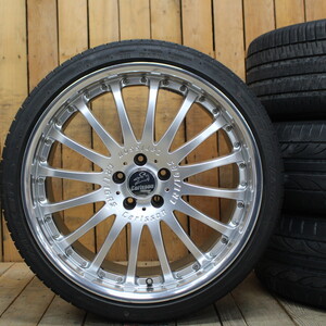 アルファード ヴェルファイア フーガ クラウン 他 21インチ carlsson カールソン 1/16RS 9J+40/+30 絶版 ホイール 245/35R21 タイヤ 4本SET