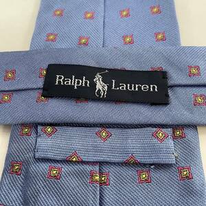 RALPH LAUREN（ ラルフローレン)17 ネイビー四角ドットネクタイ