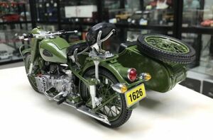 ＊激レア＊精密機械 750側 三輪オートバイ 1:10合金モデルを生産. SFエクスプレス陸上貨物集荷 グリーン 0141