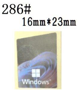 286# 【windows 11】エンブレムシール　■16*22㎜■ 条件付き送料無料