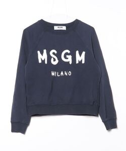 「MSGM」 スウェットカットソー S ネイビー レディース